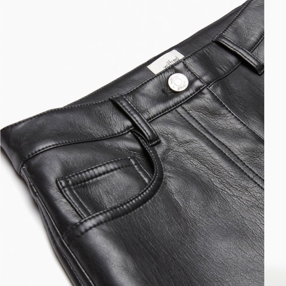 Aritzia Wilfred the Melina Pant Vegan Leather size 4 short length, never worn - Picture 4 of 11